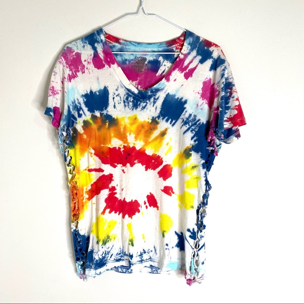 Tye Dye Fringe Tee